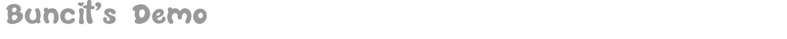 Buncit's font preview